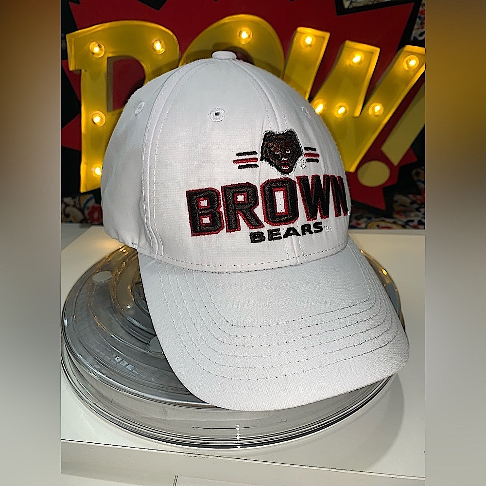 Brown University Bears 
Snap Back Cap White;
New No Tags